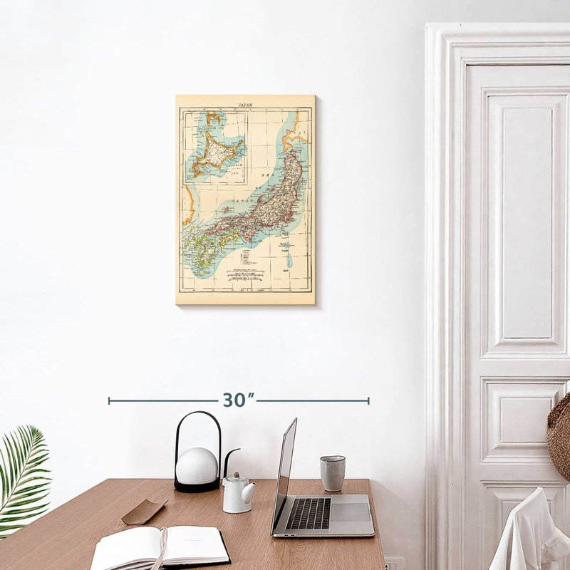 Aliaz Map Of Japan, 24" H x 16" W