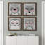 Ours - ensemble de 4 peintures sur toile encadrées-60148025-60148028