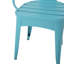 Bistro d'extérieur en métal 3 pièces Kd en bleu. Durable avec fer thermolaqué. Chaise: H 18/30 po x l 16,25 / 20 po x P 16,25 / 20,5 po.-24345076
