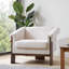 Chaise d'appoint Mid-Century moderne, chaise confortable-1925329282