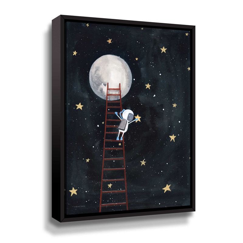 «Grab a Star», reproduction d'impression sur toile, Toile avec cadre noir, H 18 po x l 14 po x P 2 po