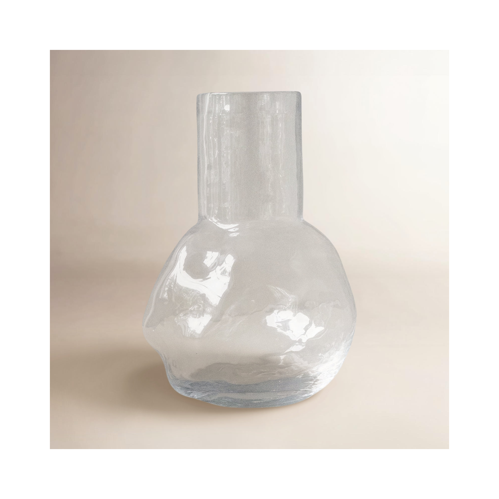 Filia Ceramic / Porcelain Table Vase, 7.87" H x 5.5" W x 5.5" D, White