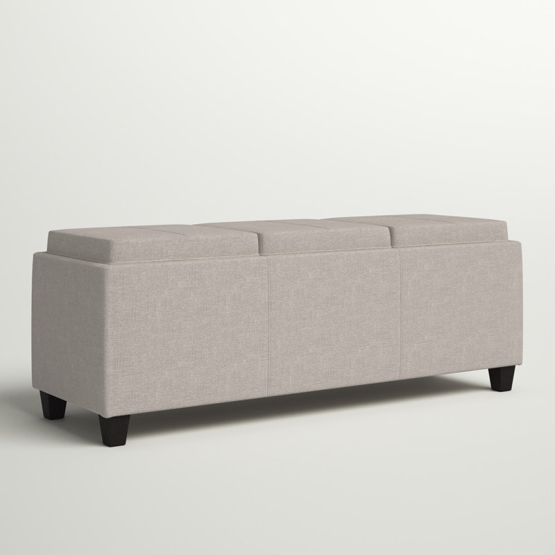 Alyani Polyester Blend Upholstered Storage Bench