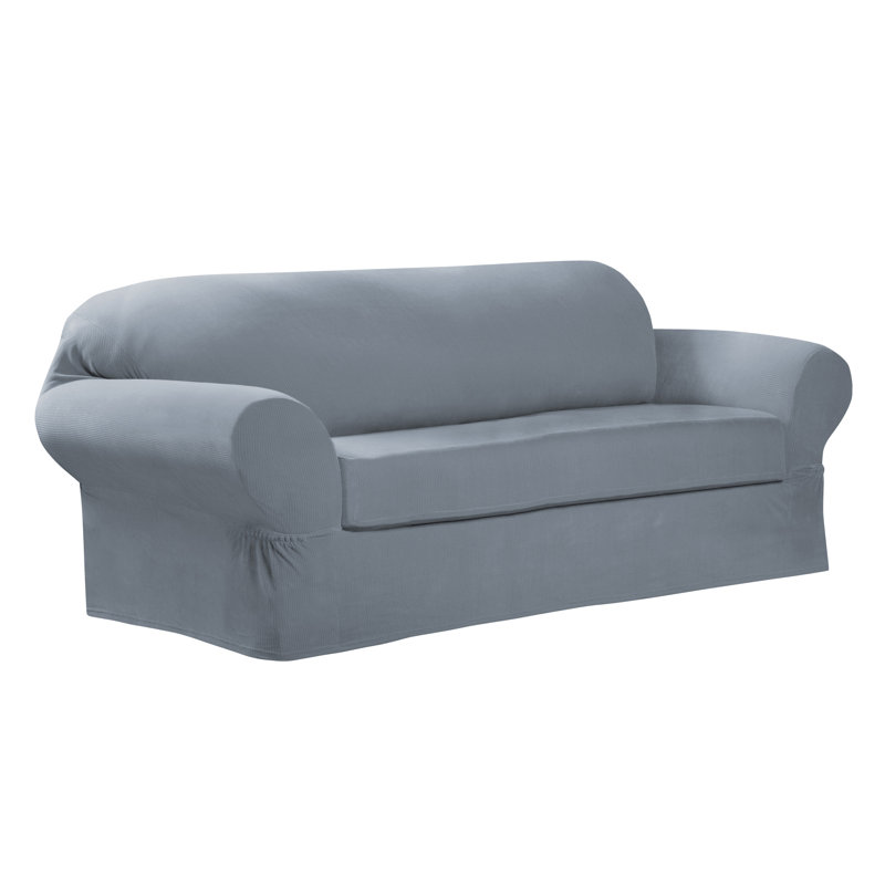 Housse pour canapé à rayures, Bleu