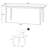 6 - Person White Rectangular Sintered Stone Stone Tabletop Dining Table Set