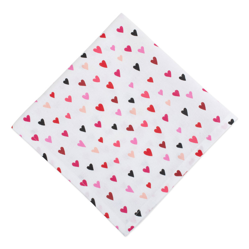 Serviette 20" à confetti hearts Pigott