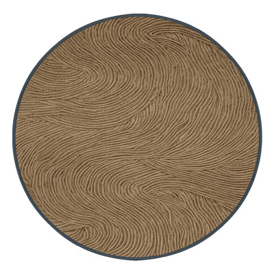 Washable Wave Curls Hawaiian Area Rug
