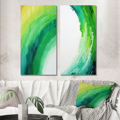 Ensemble de 2 impressions sur toile Magical Rainbow Essence Of Spectrum