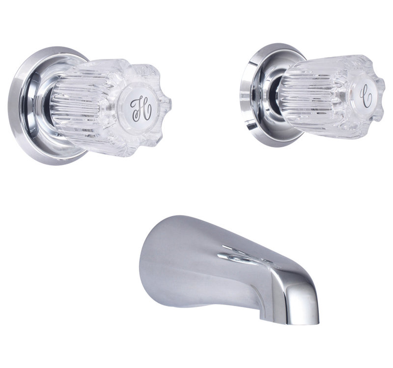 Banner Two Acrylic Handle Tub Only Faucet