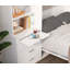 Lit escamotable double pleine grandeur avec tablette et tiroirs
