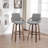 Benno 3-Piece Swivel Upholstered Counter Stool Set-2132190335-2132190334
