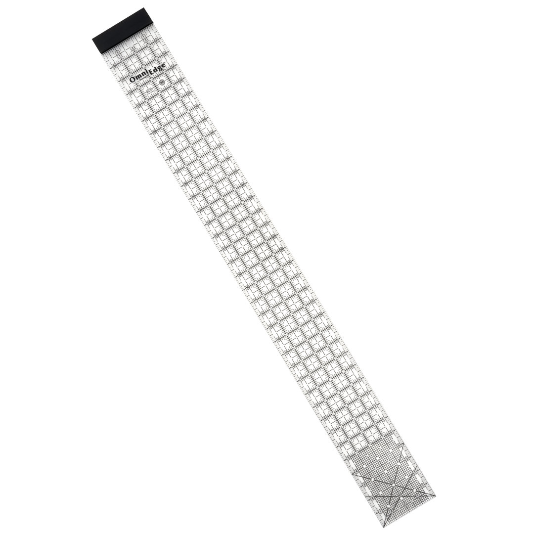 OmniEdge 4" x 36" Rectangle Quilting Ruler with Removable Lip Omnigrid