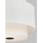 Luminaire suspendu tambour blanc à 3 lumières Robbie