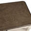 Table de bout blanche antique avec tiroir de rangement