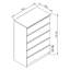 70 cm W Chest of 5 Drawers