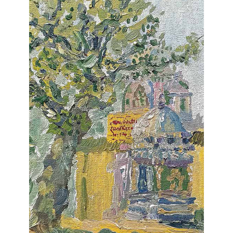 Terre Divine - Temple | Acrylique sur toile | Par Jones Jean
