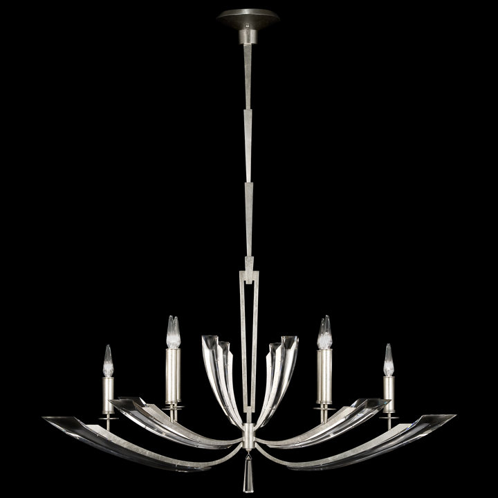 Lustre oblong 46 po Vol de Cristal