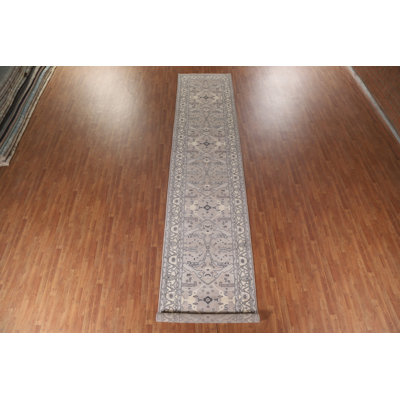 All-Over Oushak Oriental Runner Rug 4x19