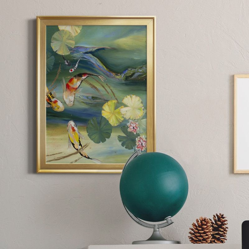 Toile encadrée de qualité supérieure «A MOMENT IN TEMPS», H 22,5 po x l 30,5 po x P 1,5 po, Toile encadrée d'or