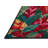 Machine Washable Botanical Red Area Rug-128143495