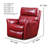 Stardust Leather Rocker Recliner-109743260-109743261
