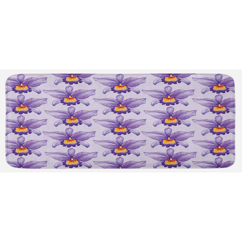Eclectic Floral Synthetic Kitchen Mat
