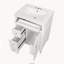 Meuble-lavabo 24 po avec lavabo supérieur, meuble-lavabo moderne avec 2 tiroirs et un tiroir basculant, meuble-lavabo simple-747352297