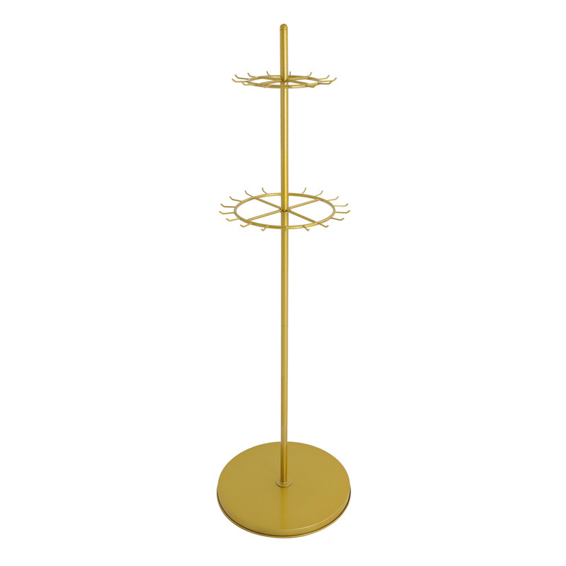 Donivin Metal Tie & Belt Rack, Gold