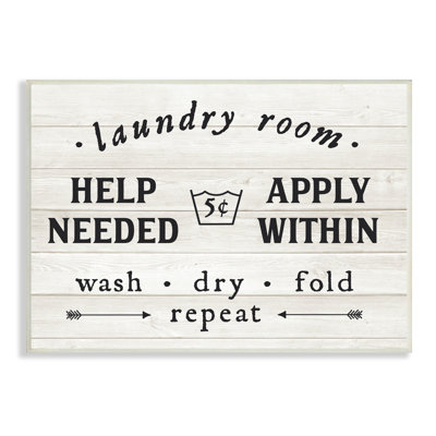 «Farmhouse Laundry Room», «rustique», art texturé à la giclée sur fond blanc