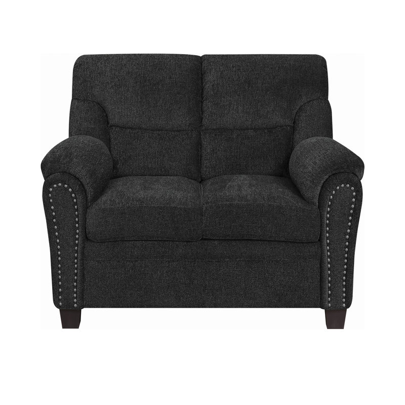 Ensemble de salon 3 pièces Ilima, Chenille graphite
