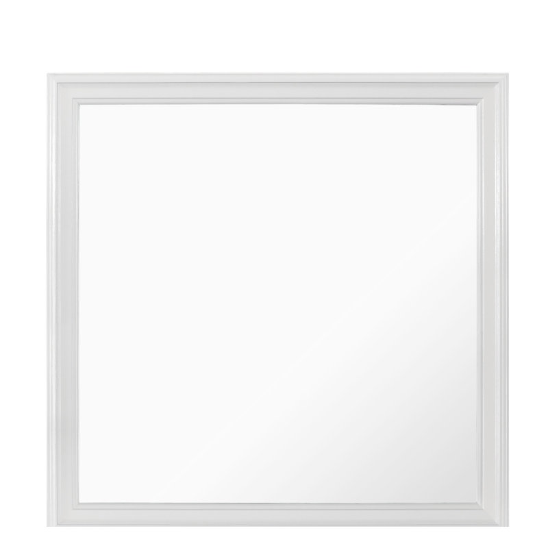 Miroir de chambre Villalobos, Blanc