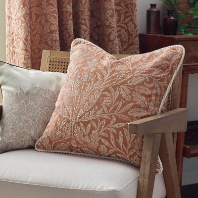 Acorn Tonal Floral Square Cushion Cover