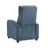 Modern Push Back Recliner Chair Bue Soft Corduroy Upholstery Comfort Solid Wood Living Room Furniture 1Pc-1991599428