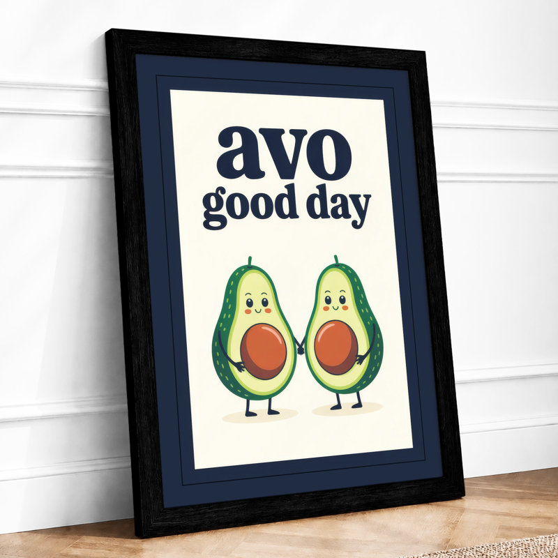 Ayo Good Day Typography - Print, A1 - 84.1 x 59.4 cm, Black