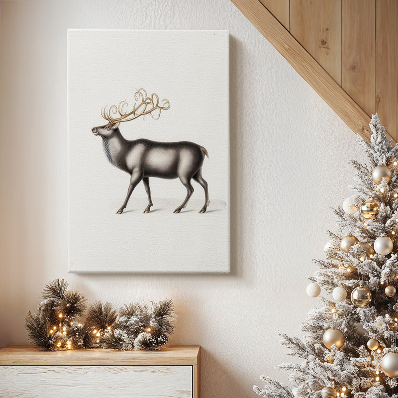 Snowwhite Carols Square-Premium Gallery Wrapped Canvas, 18" H x 12" W