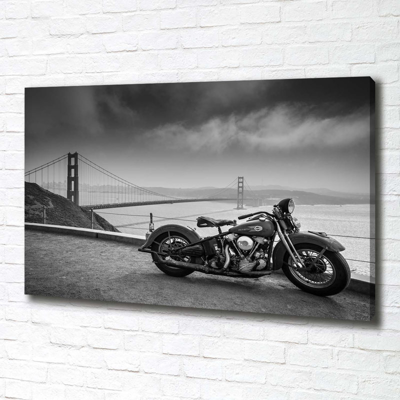 Motorcycle - Wrapped Canvas Print
