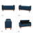 Luker 46.2" W Upholstered Tufted Storage Bench with Solid Wood Legs-2051996004