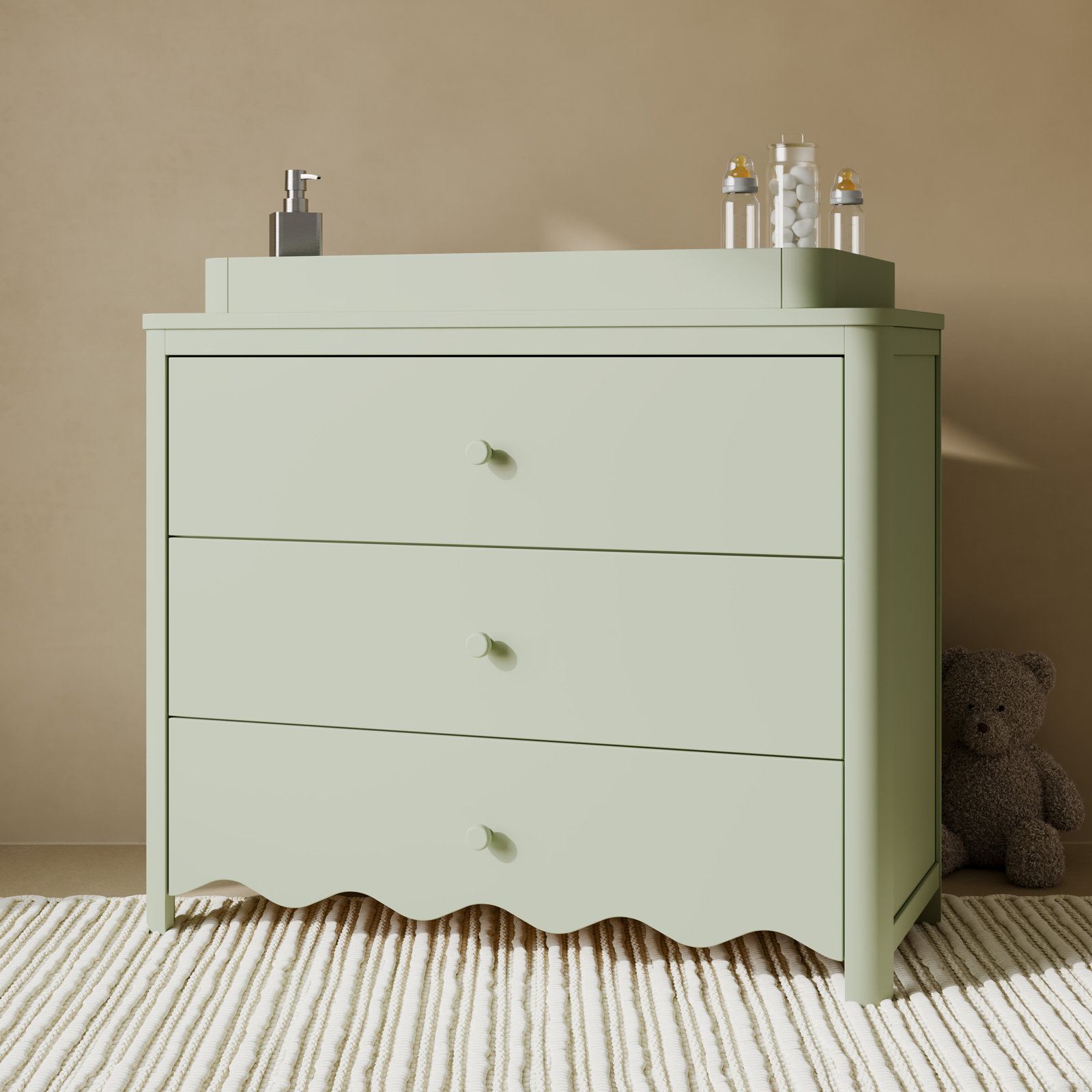 Casablanca 3-Drawer Changing Table Dresser, Sage