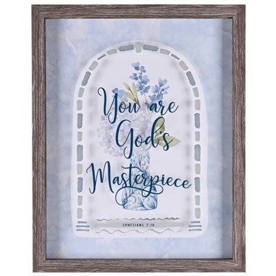 Art mural encadré «You Are Gods Mastereuvre»