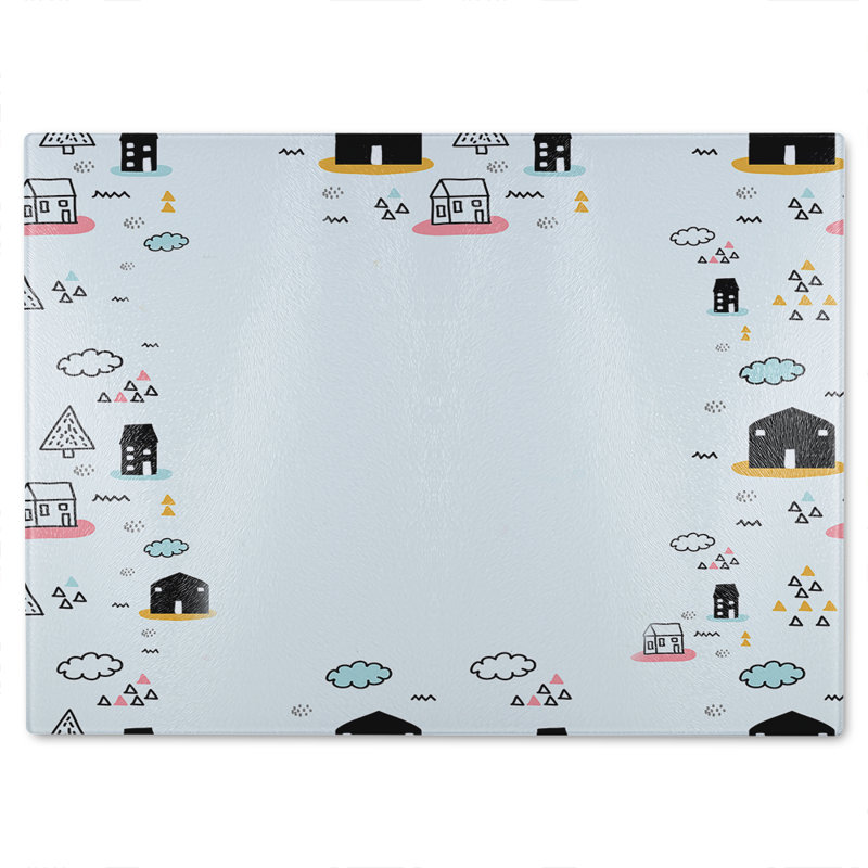 Scandy Doodle Glass Chopping Board