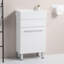 Meuble-lavabo contemporain avec lavabo en céramique