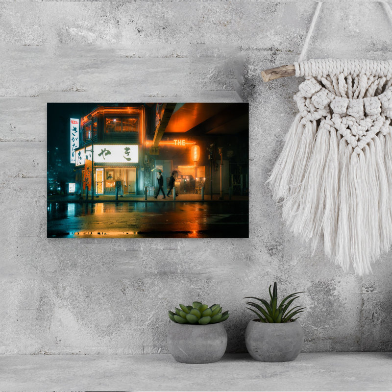 «The Or Umbrella Duel», art mural abstrait contemporain, H 18 po x l 12 po