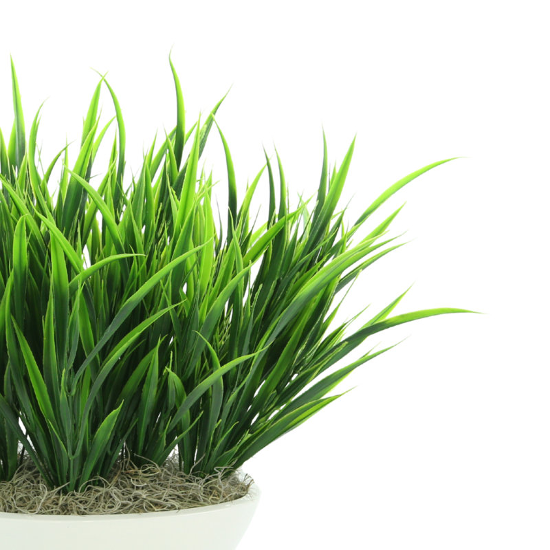 13" Artificial Grass in Planter