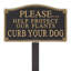 Protect Our Plants Curb Your Dog Garden Sign