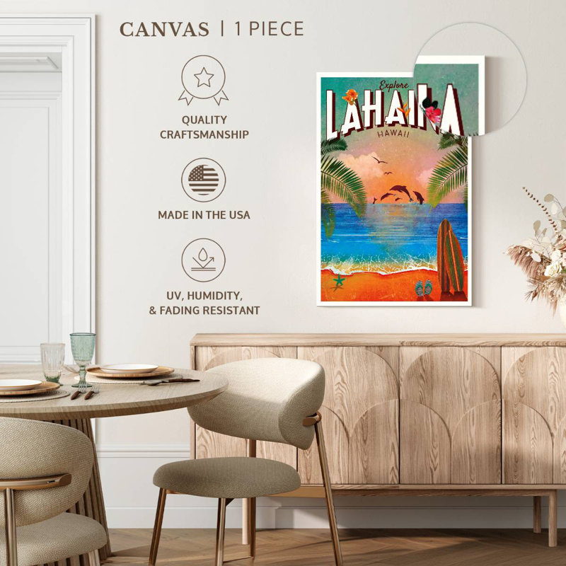 Explorez Lahaina à Hawaï, H 12 po x l 8 po