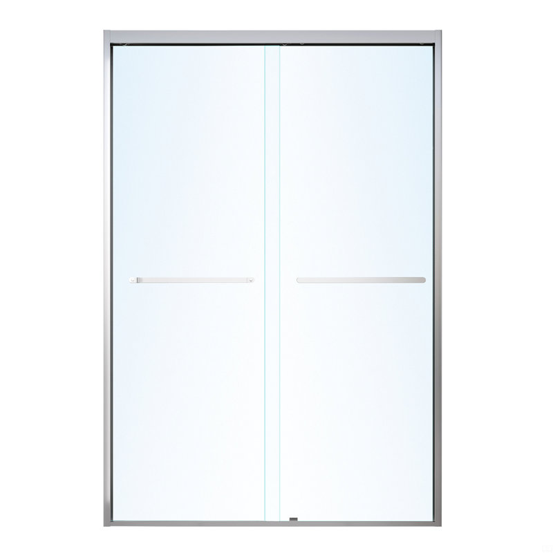 44-48*72 Inch Frame Double Sliding Soft-Close Shower Doors, Bathroom Sliding Shower Door,  (6Mm) Thick Sgcc Tempered Glass Door