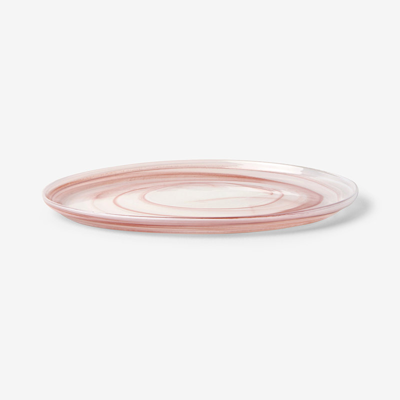 Luna Set Of 6 Dinner Plates, Brown, 28 Cm