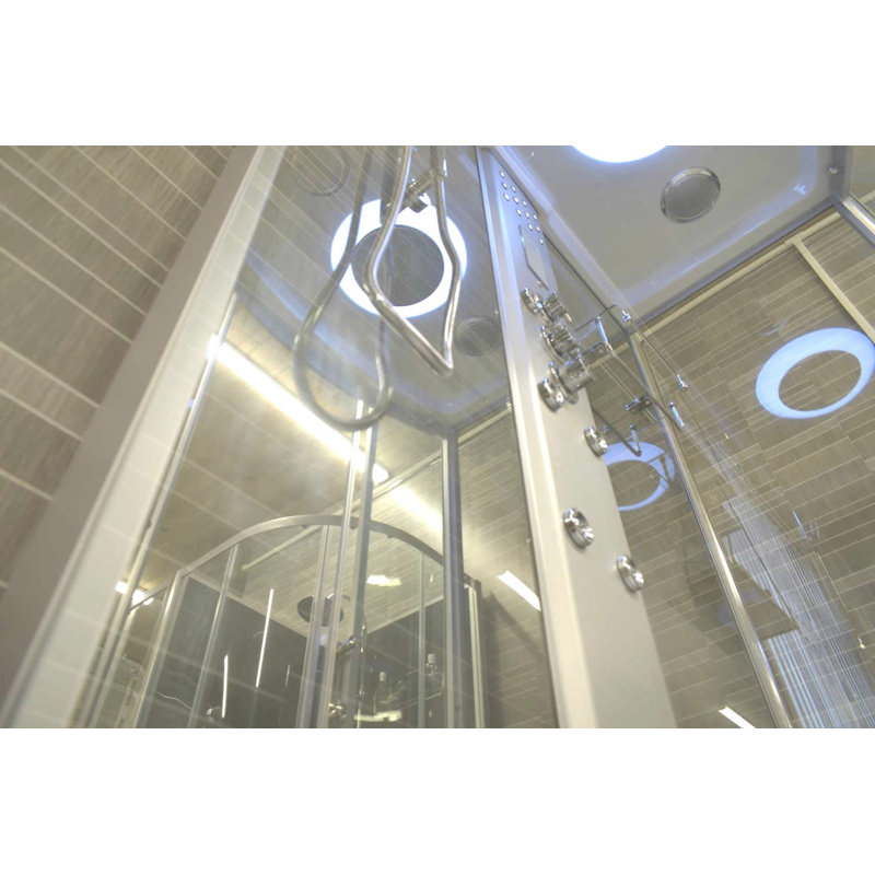 Vidalux SS1200 Rectangular Hydro Shower Cabin Enclosure 1200 x 850, Mirror