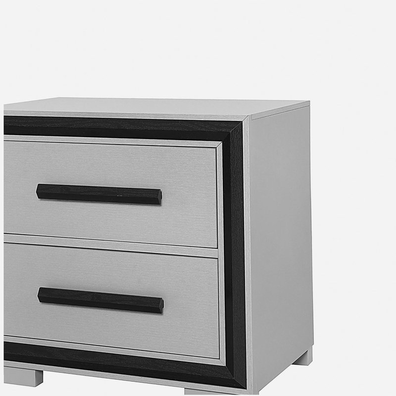 Table de chevet noire Adelaide, Noir