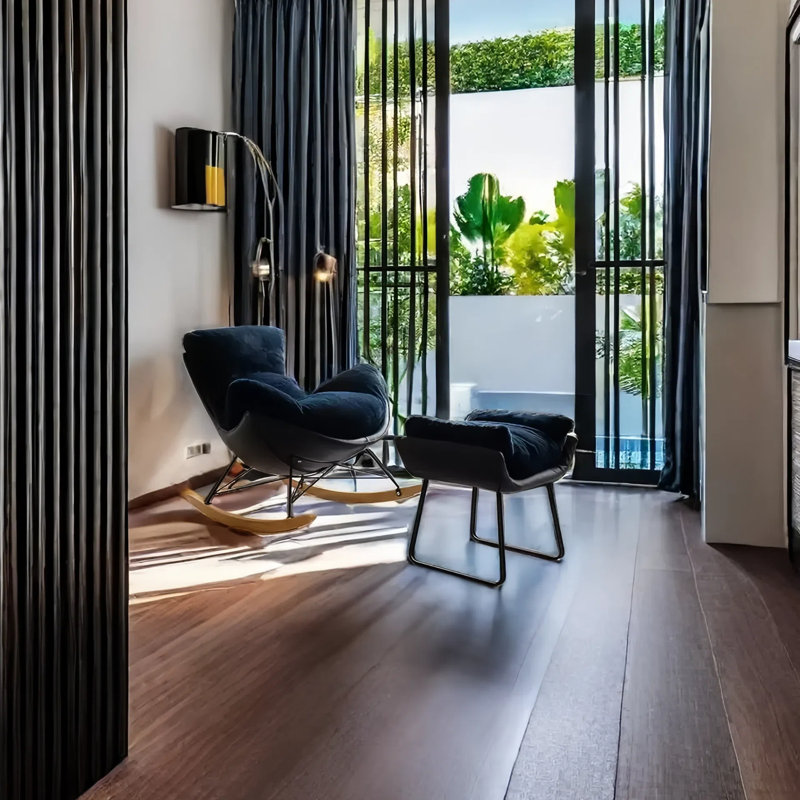 Chaise berçante de qualité pour les loisirs, Bleu foncé